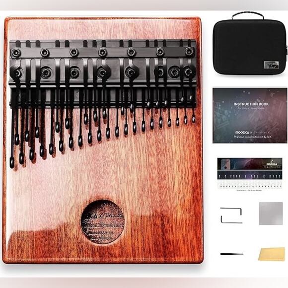 MOOZICA 36 Keys Chromatic Kalimba, Double-layer Piano Thumb Piano, Mahogany Pro! - Picture 5 of 6